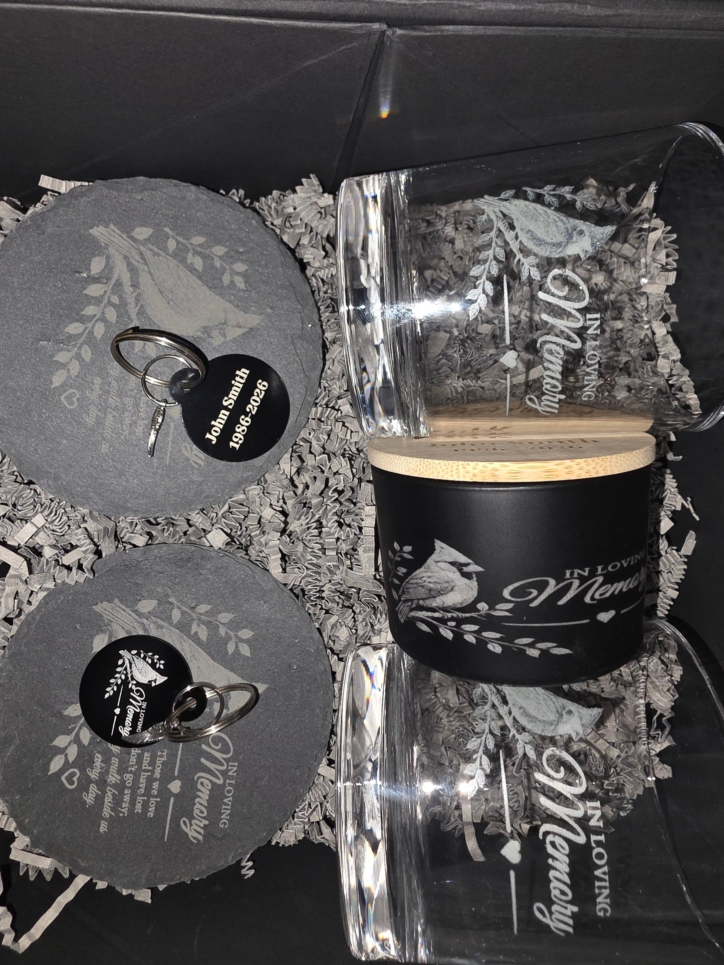 Personalized Memorial Gift Set (Cardinal)