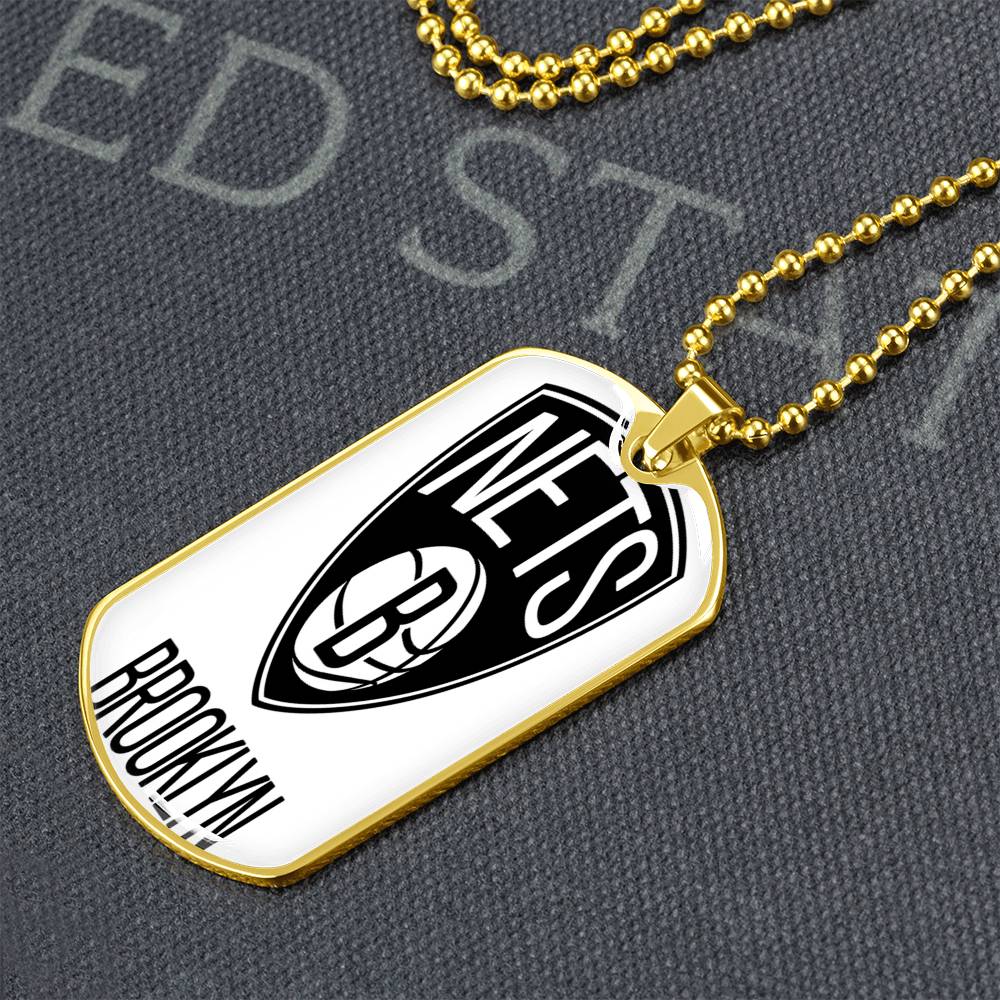 Brooklyn Nets (Military Style Dog Tag) NBA