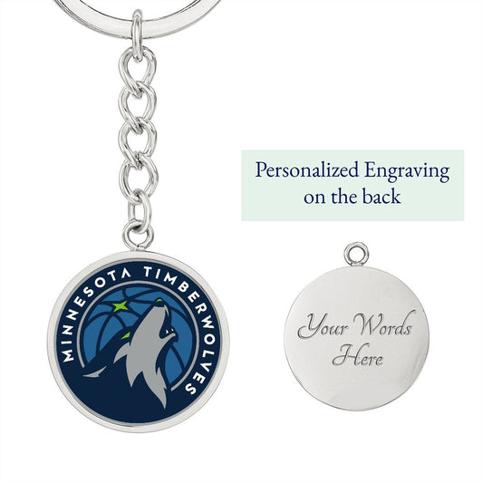 Minnesota Timberwolves (Circle Keychain) NBA