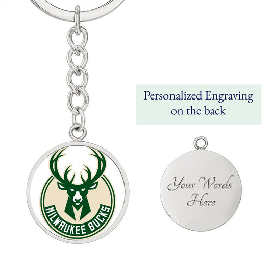 Milwaukee Bucks (Circle Keychain) NBA