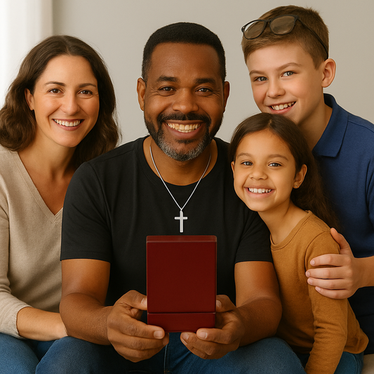 “Wear Your Purpose.” Modern Stainless Steel Cross Necklace for Men