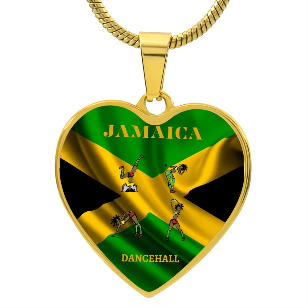 Jamaica (Dancehall) Heart Necklace