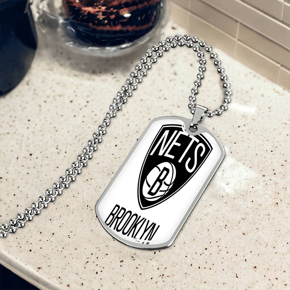 Brooklyn Nets (Military Style Dog Tag) NBA