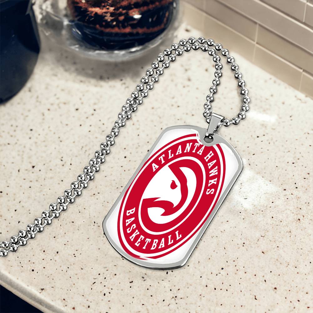Atlanta Hawks (Military Style Dog Tag) NBA