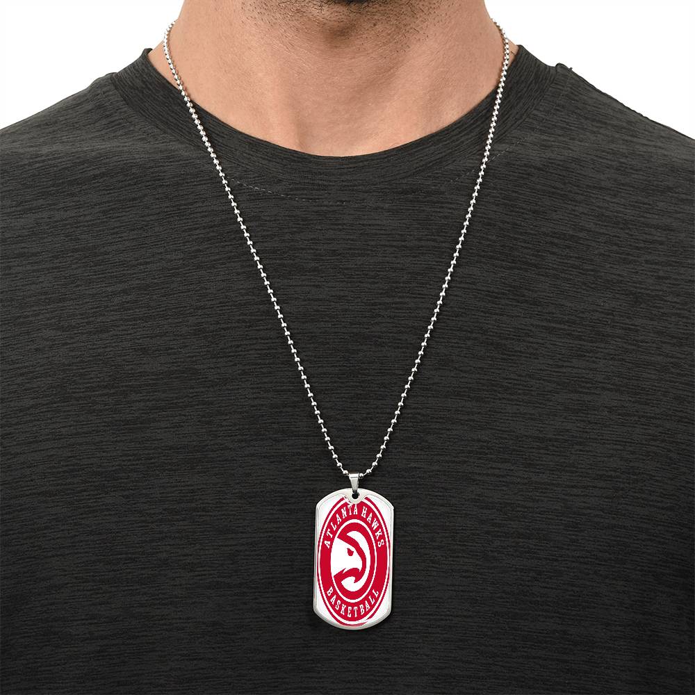 Atlanta Hawks (Military Style Dog Tag) NBA
