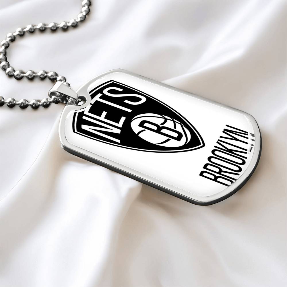 Brooklyn Nets (Military Style Dog Tag) NBA