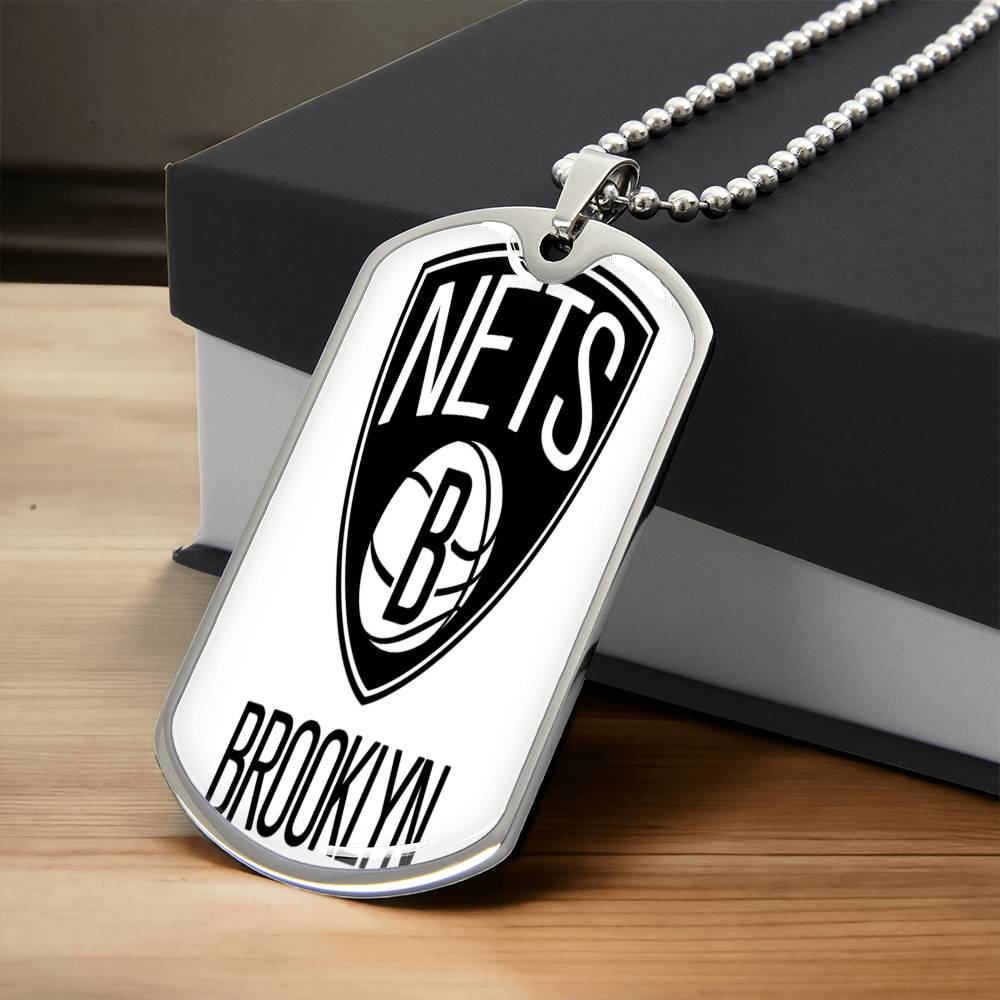 Brooklyn Nets (Military Style Dog Tag) NBA