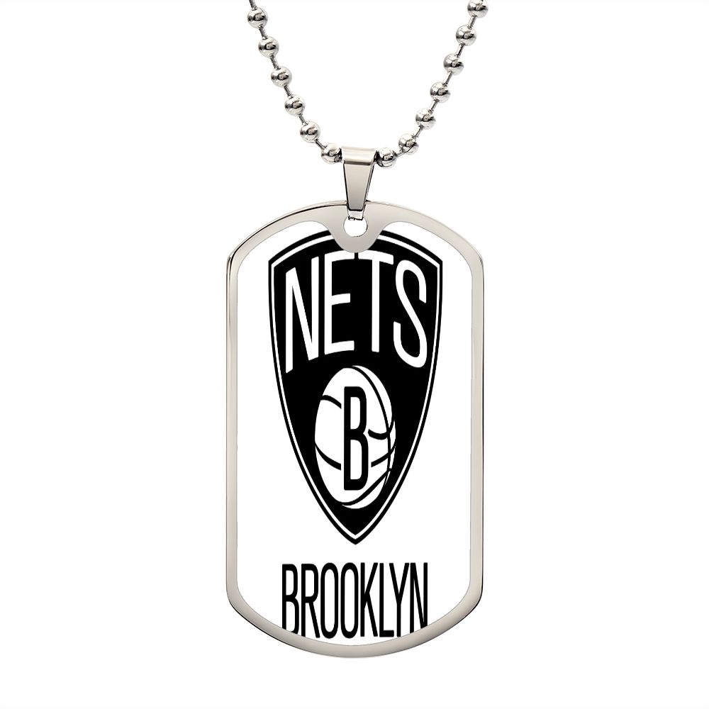 Brooklyn Nets (Military Style Dog Tag) NBA