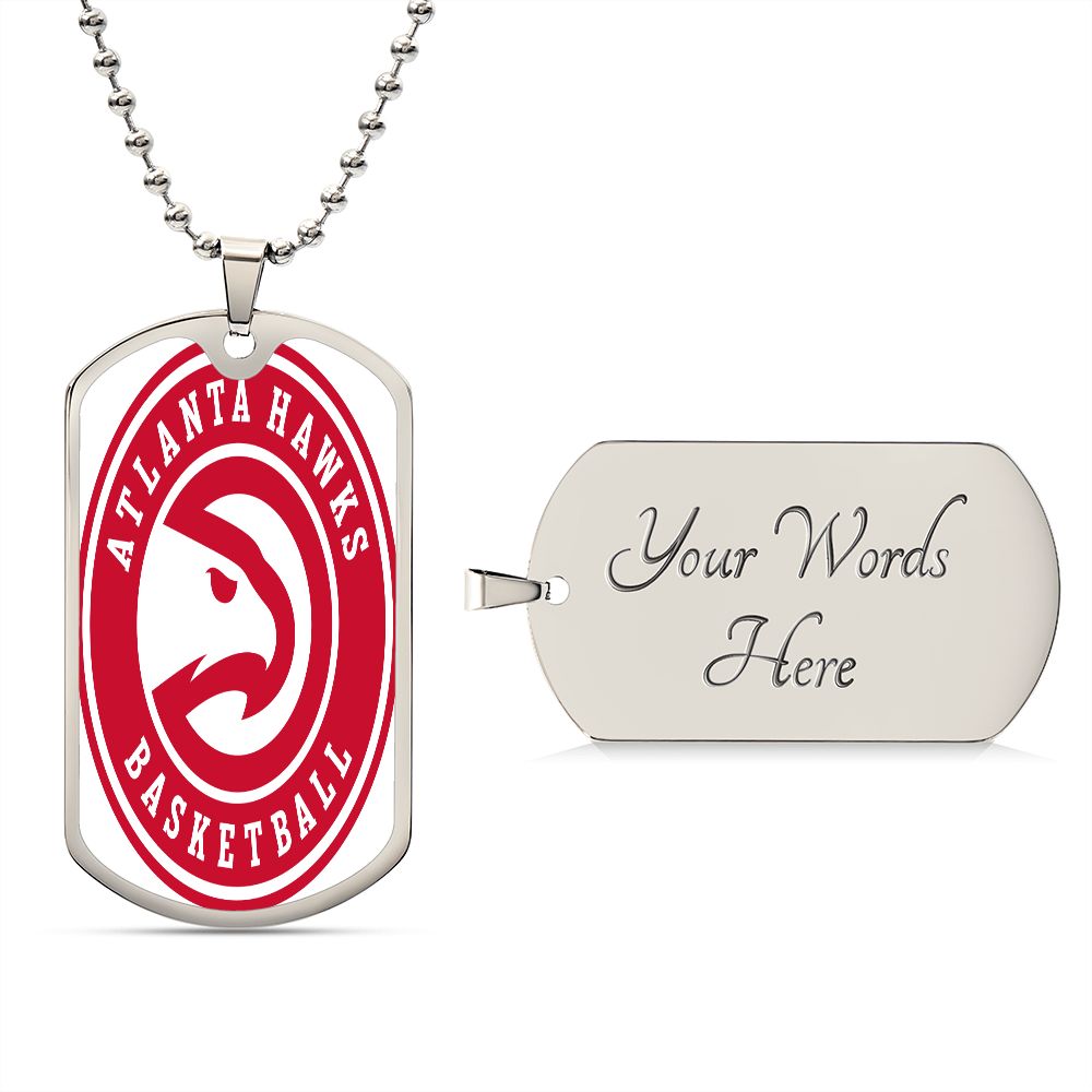Atlanta Hawks (Military Style Dog Tag) NBA