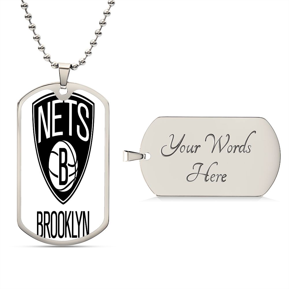 Brooklyn Nets (Military Style Dog Tag) NBA
