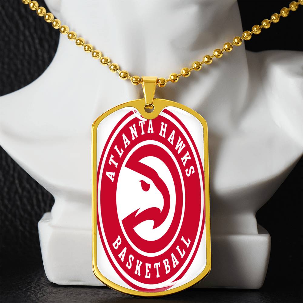Atlanta Hawks (Military Style Dog Tag) NBA