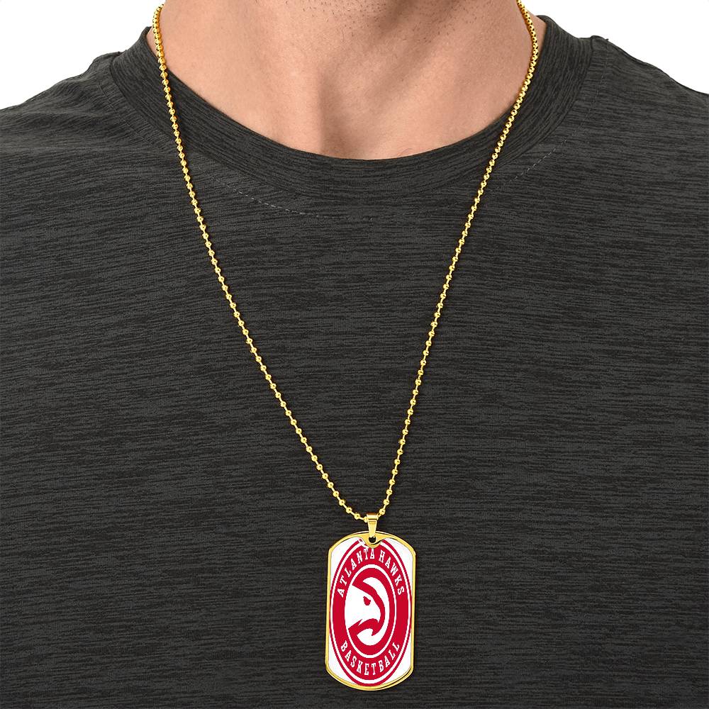 Atlanta Hawks (Military Style Dog Tag) NBA