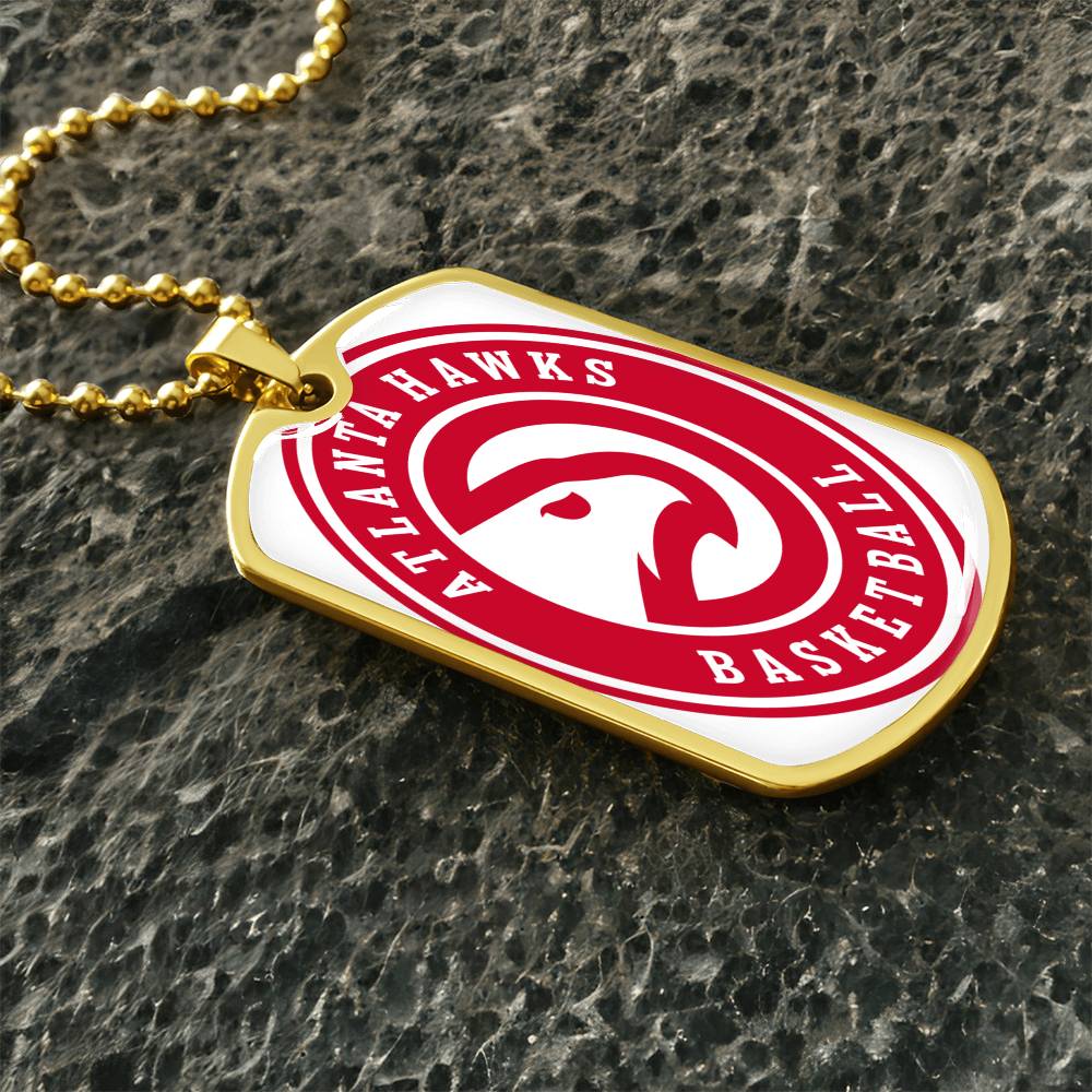 Atlanta Hawks (Military Style Dog Tag) NBA