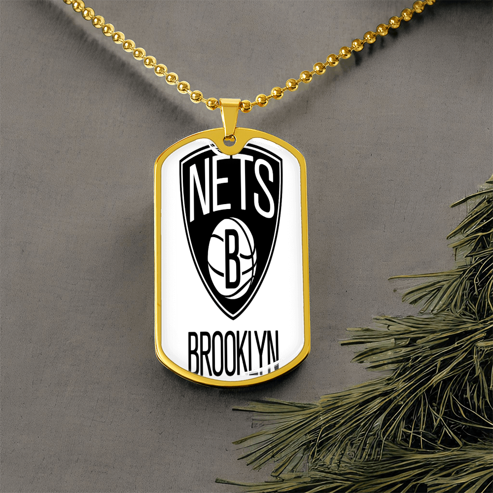 Brooklyn Nets (Military Style Dog Tag) NBA