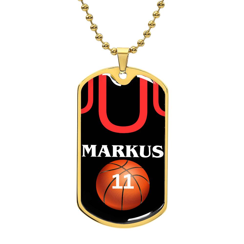 Markus Basketball (Dog Tag)