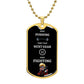 Work Hard Dog Tag (Naruto)