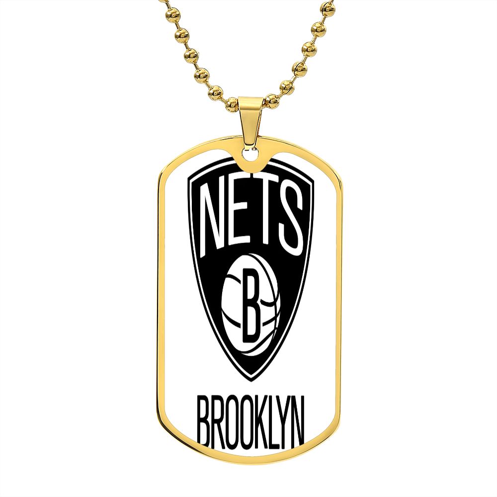 Brooklyn Nets (Military Style Dog Tag) NBA