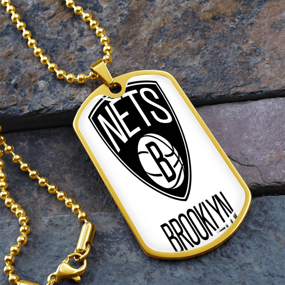 Brooklyn Nets (Military Style Dog Tag) NBA