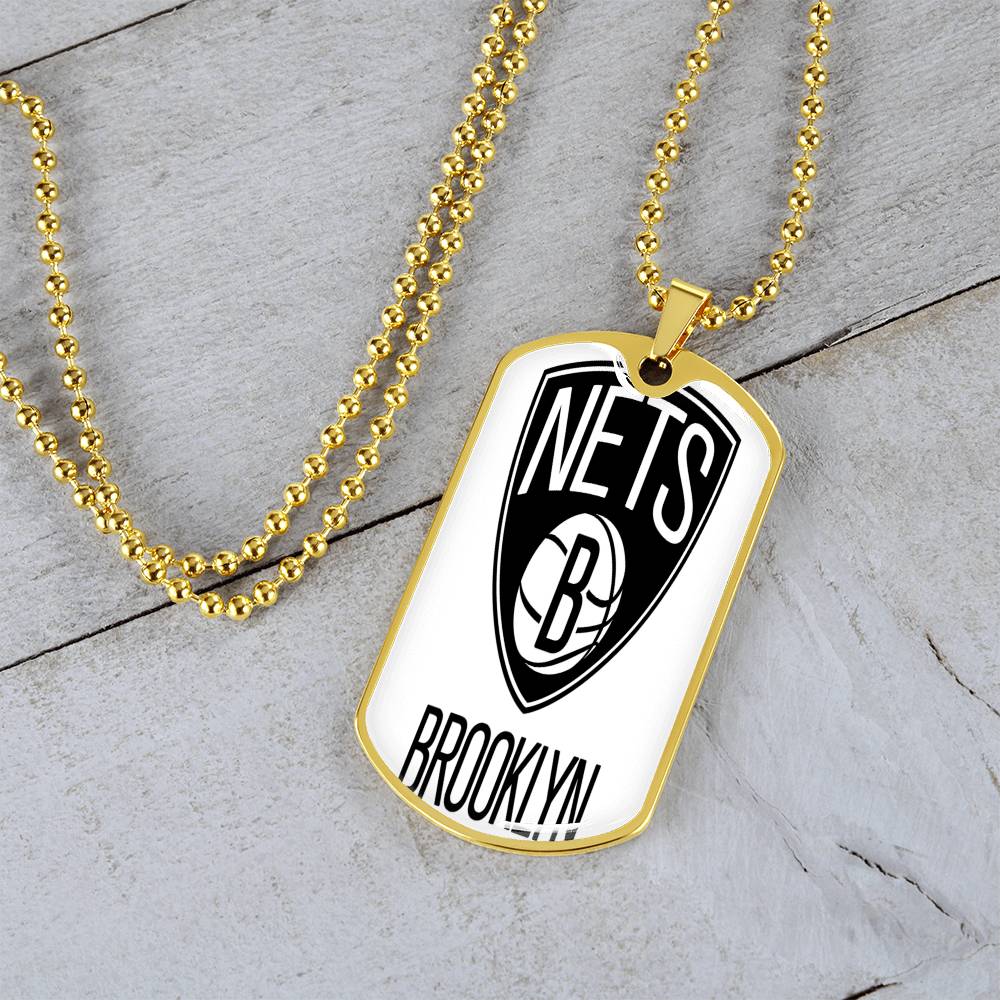 Brooklyn Nets (Military Style Dog Tag) NBA
