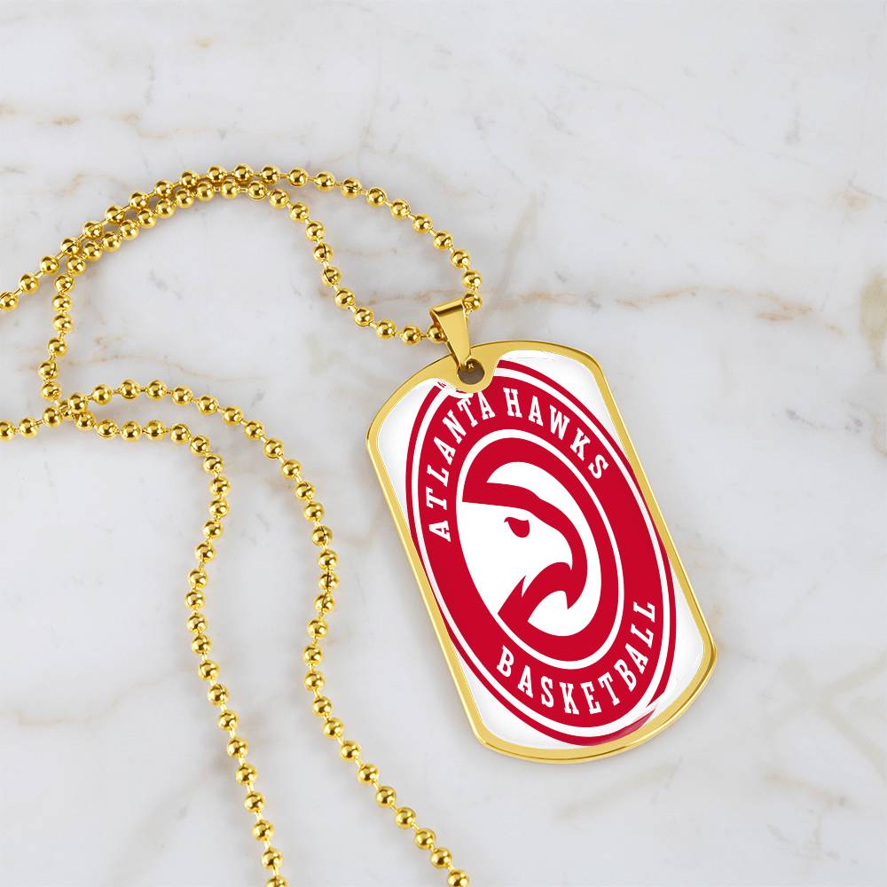 Atlanta Hawks (Military Style Dog Tag) NBA