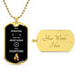 Work Hard Dog Tag (Goku)