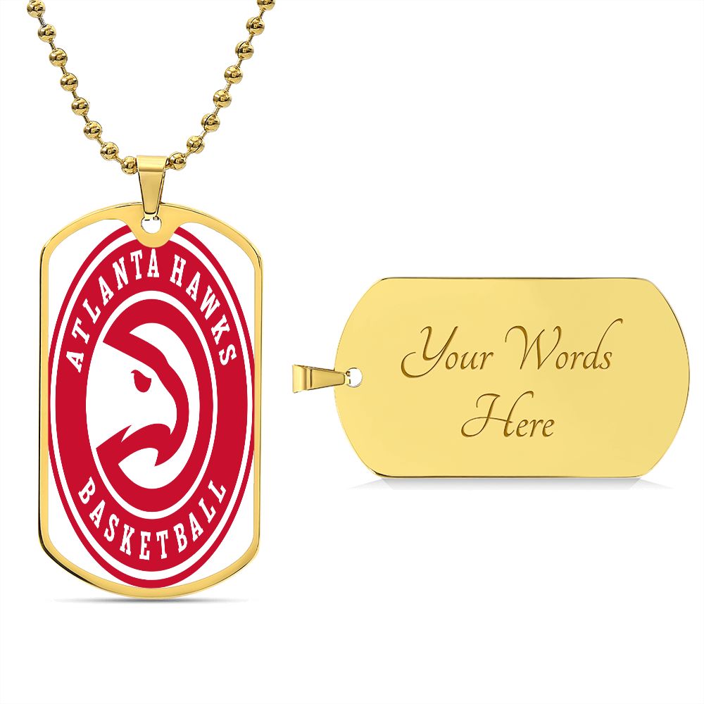 Atlanta Hawks (Military Style Dog Tag) NBA