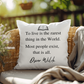 Oscar Wile Quote (Indoor/Outdoor) Pillow