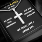“Wear Your Purpose.” Modern Stainless Steel Cross Necklace for Men