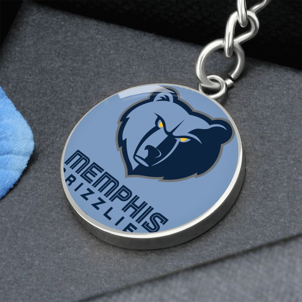 Memphis Grizzlies (Circle Keychain) NBA