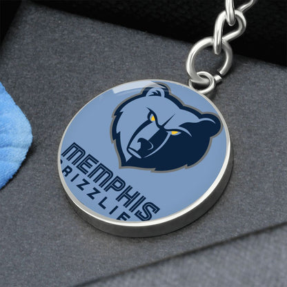 Memphis Grizzlies (Circle Keychain) NBA