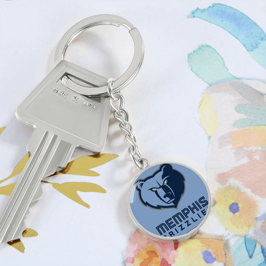 Memphis Grizzlies (Circle Keychain) NBA