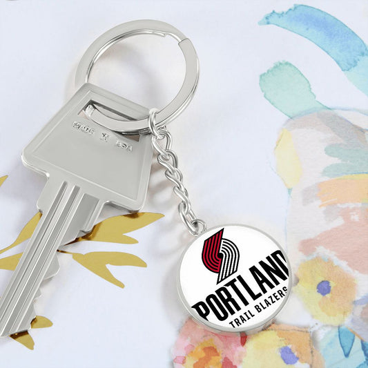 Portland Trail Blazers (Circle Keychain) NBA