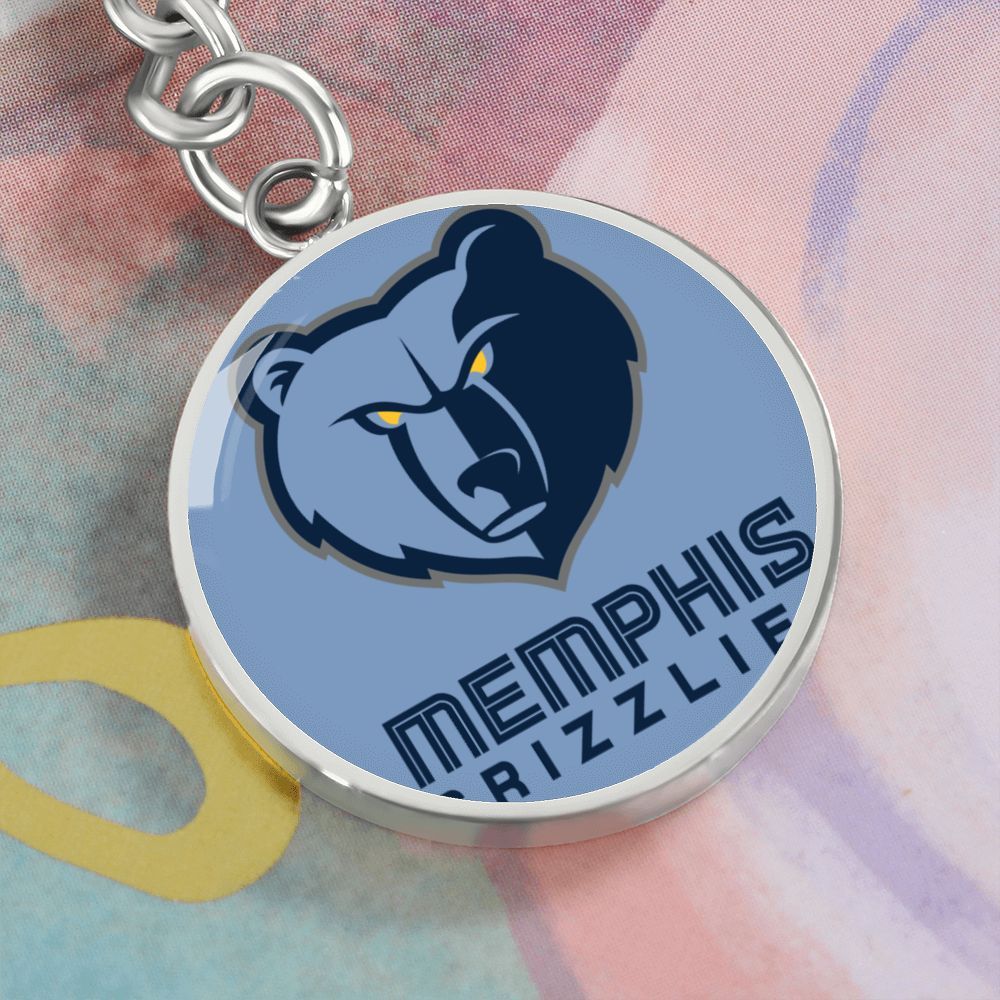Memphis Grizzlies (Circle Keychain) NBA