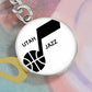 Utah Jazz (Circle Keychain) NBA