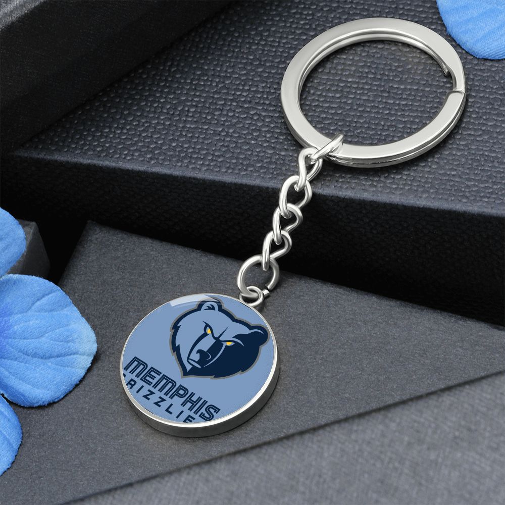 Memphis Grizzlies (Circle Keychain) NBA