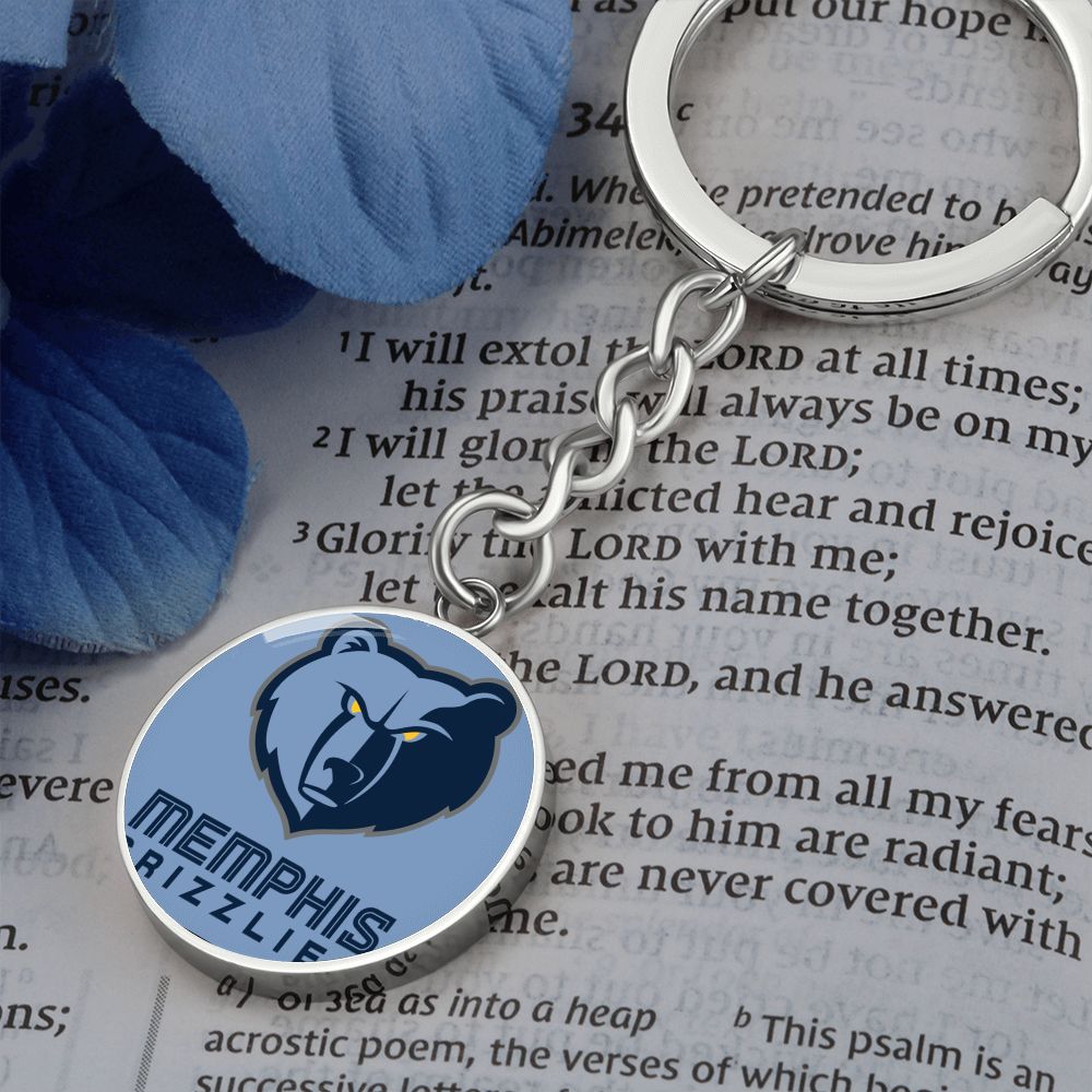 Memphis Grizzlies (Circle Keychain) NBA