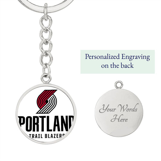 Portland Trail Blazers (Circle Keychain) NBA