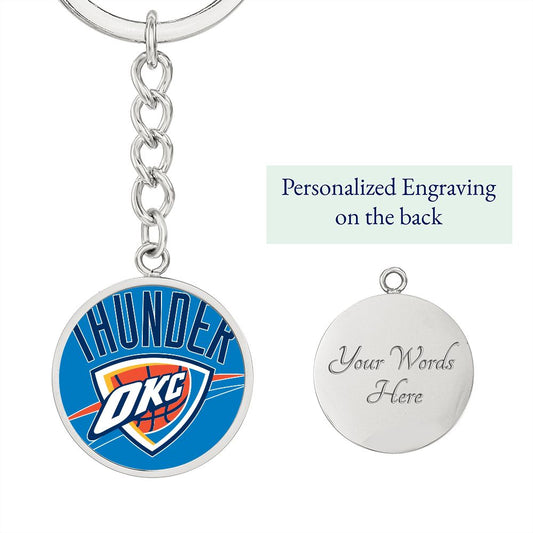 OKC Thunder (Circle Keychain) NBA