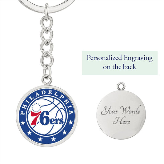 Philadelphia 76ers (Circle Keychain) NBA
