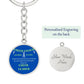 Cheer Coach (Circle Key Chain)