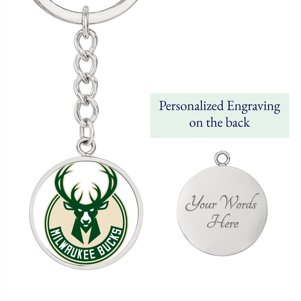 Milwaukee Bucks (Circle Keychain) NBA