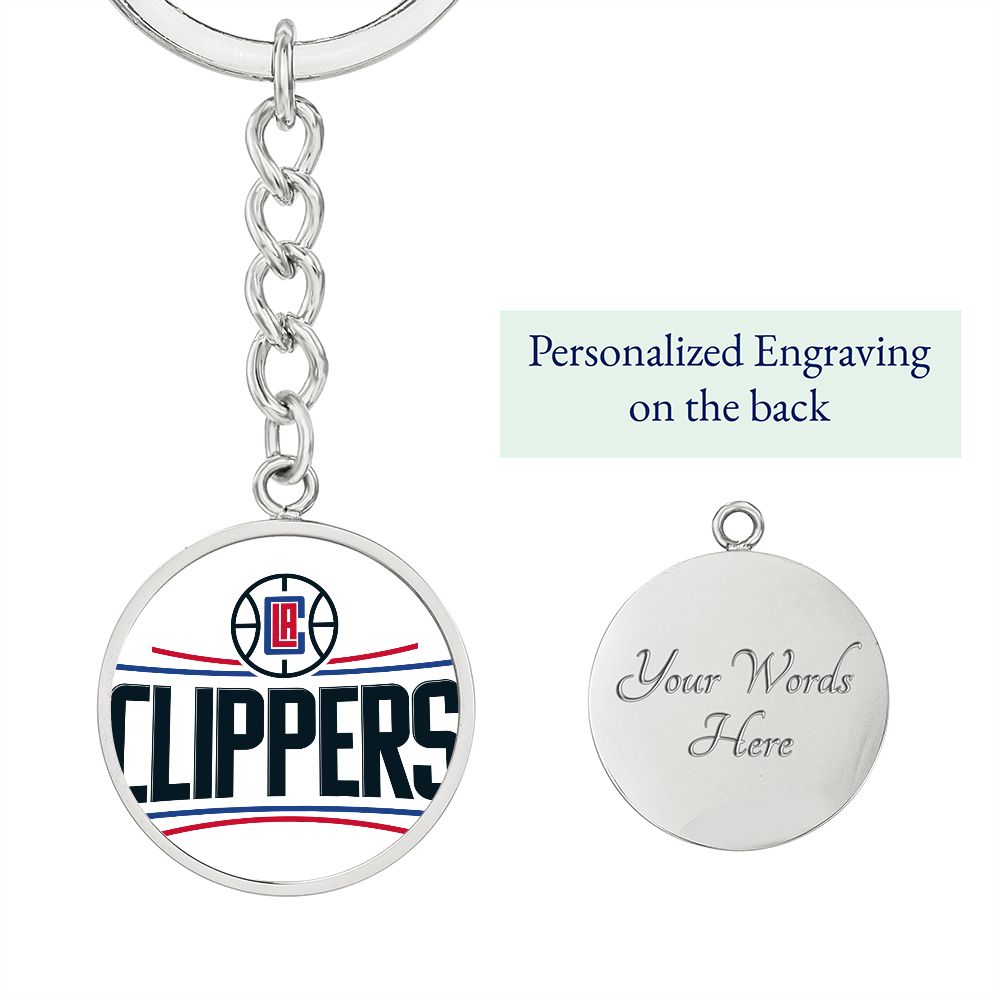 LA Clippers (Circle Keychain) NBA