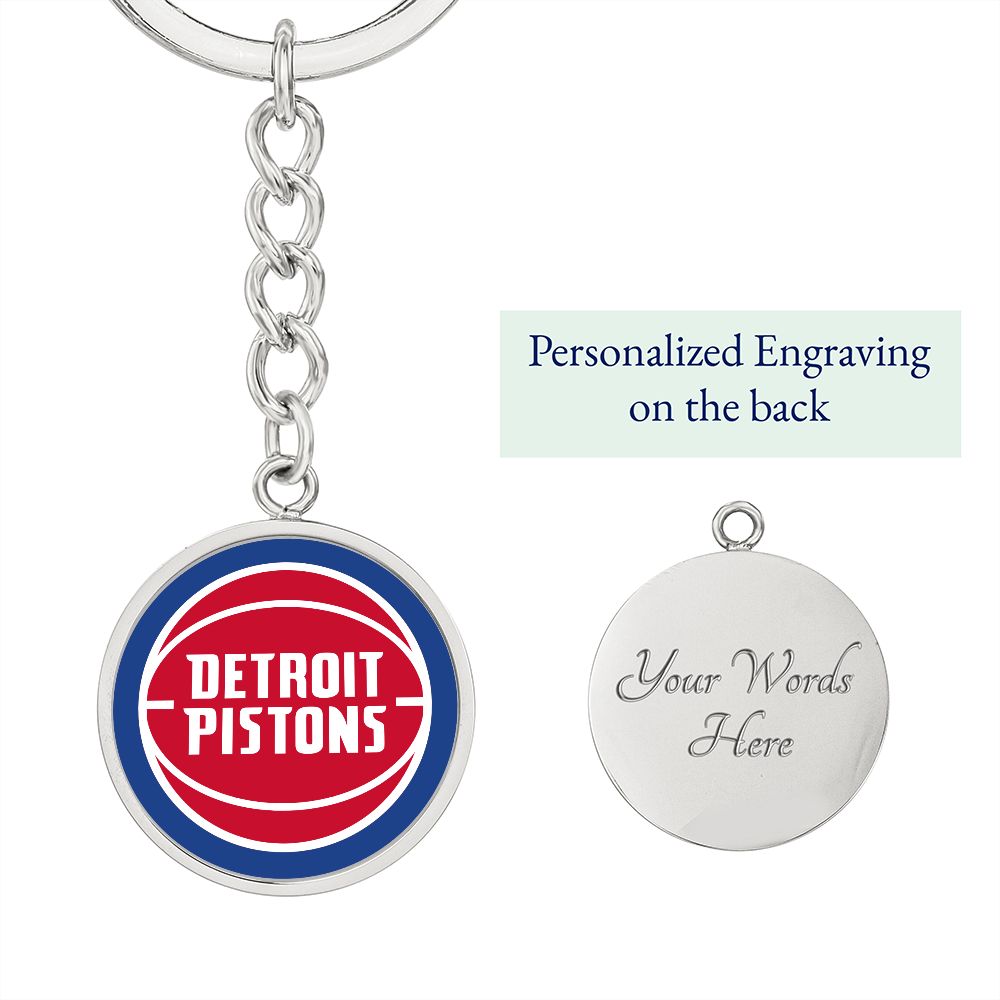 Detroit Pistons (Circle Keychain) NBA