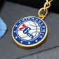 Philadelphia 76ers (Circle Keychain) NBA