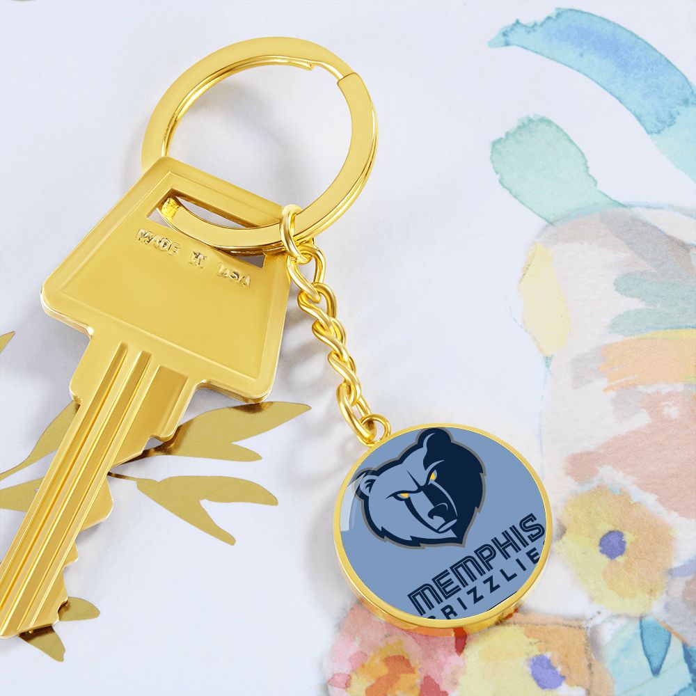 Memphis Grizzlies (Circle Keychain) NBA