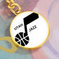 Utah Jazz (Circle Keychain) NBA