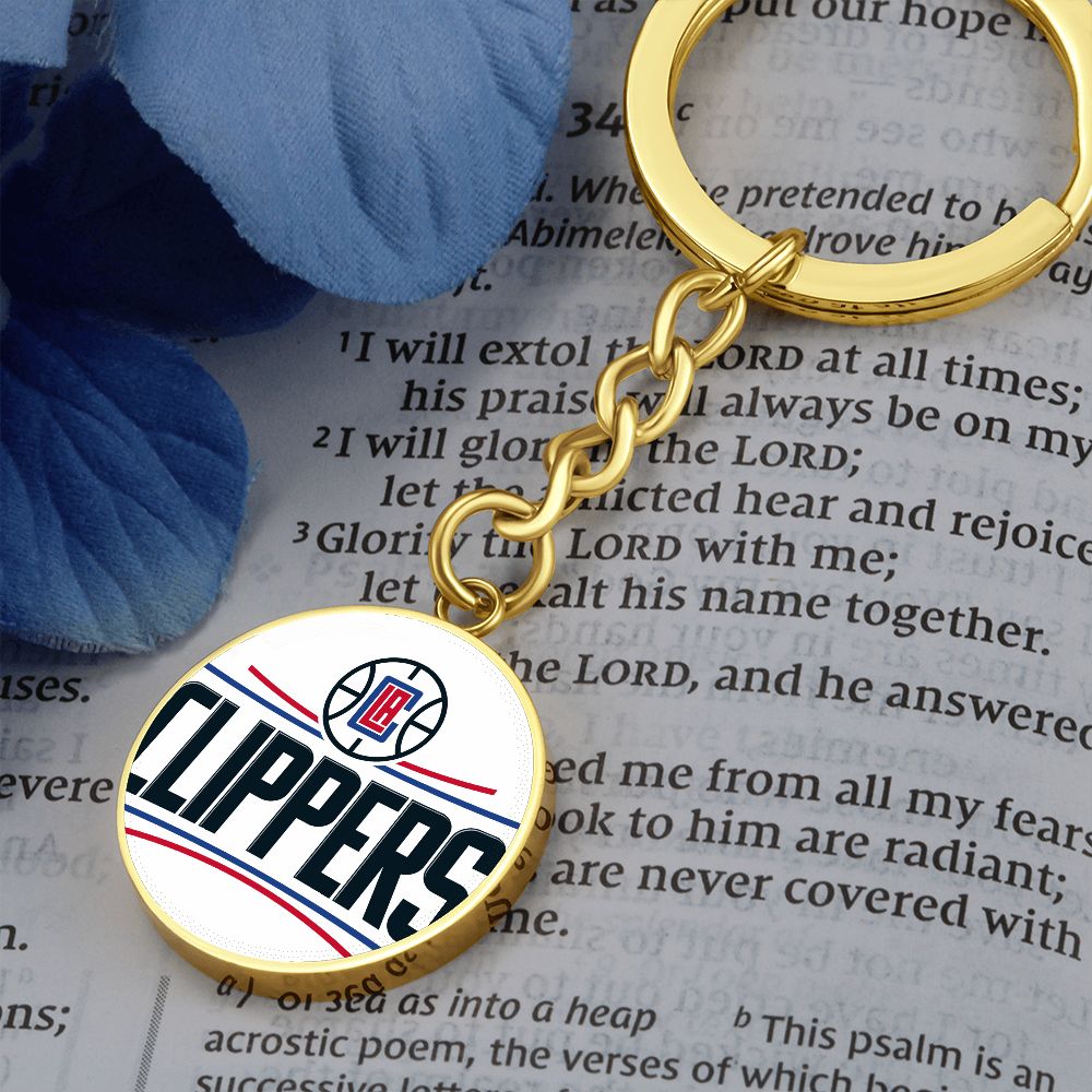 LA Clippers (Circle Keychain) NBA