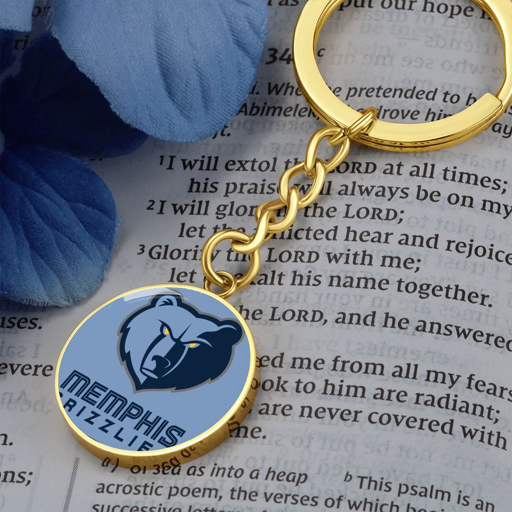 Memphis Grizzlies (Circle Keychain) NBA