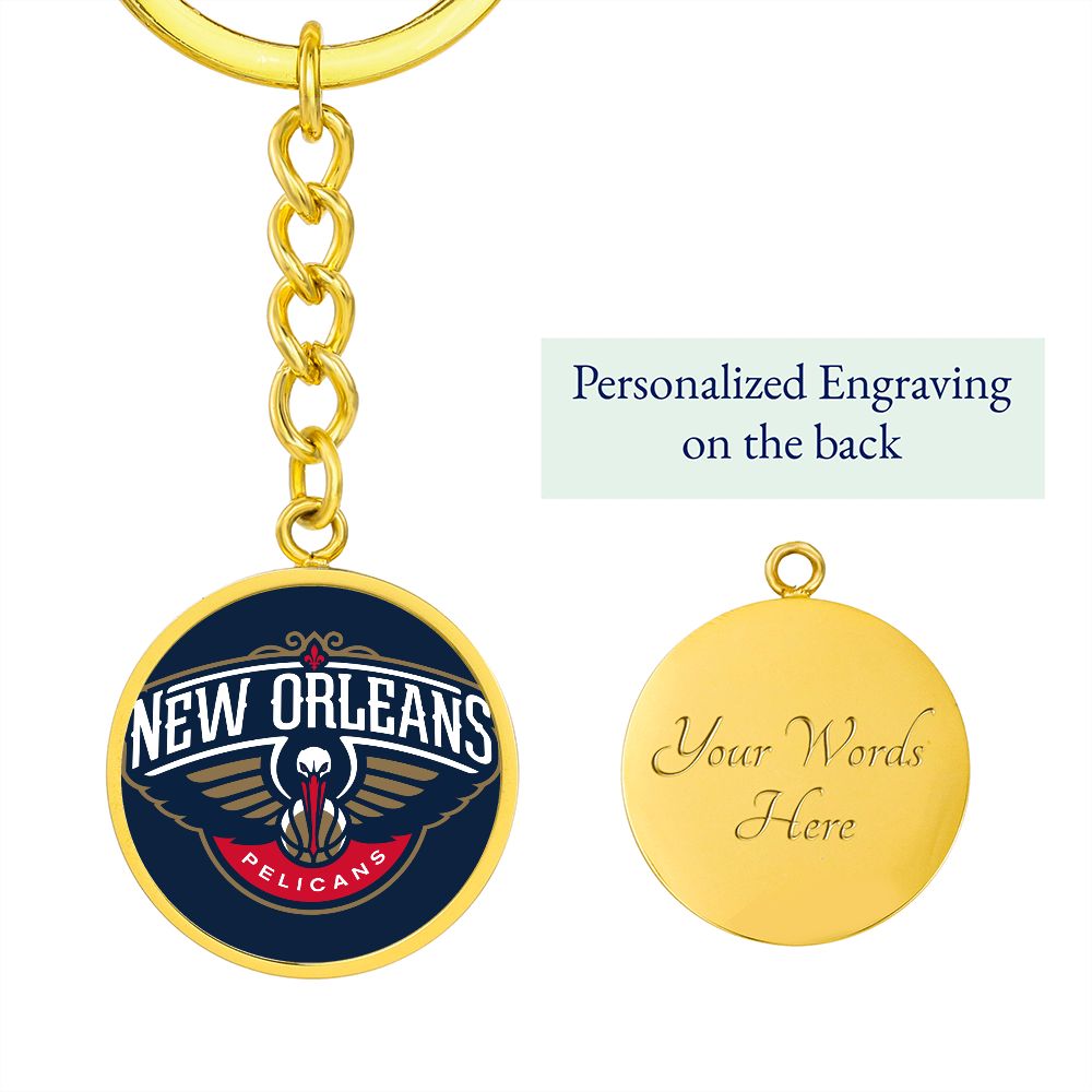 New Orleans Pelicans (Circle keychain) NBA