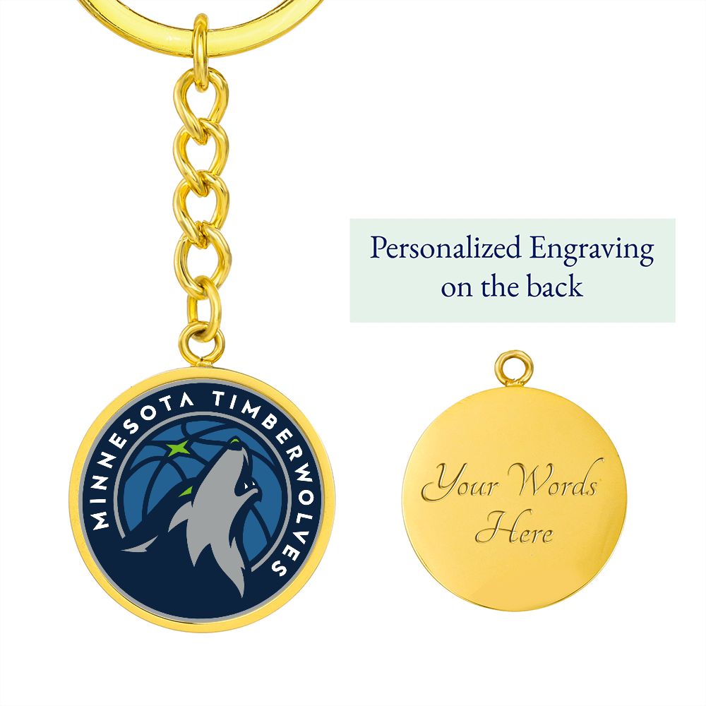 Minnesota Timberwolves (Circle Keychain) NBA